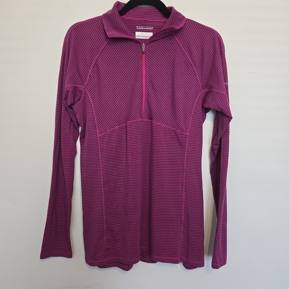 Columbia Tops - Columbia Omi-Wick Women's Quarter Zip Athletic Long Sleeve Top